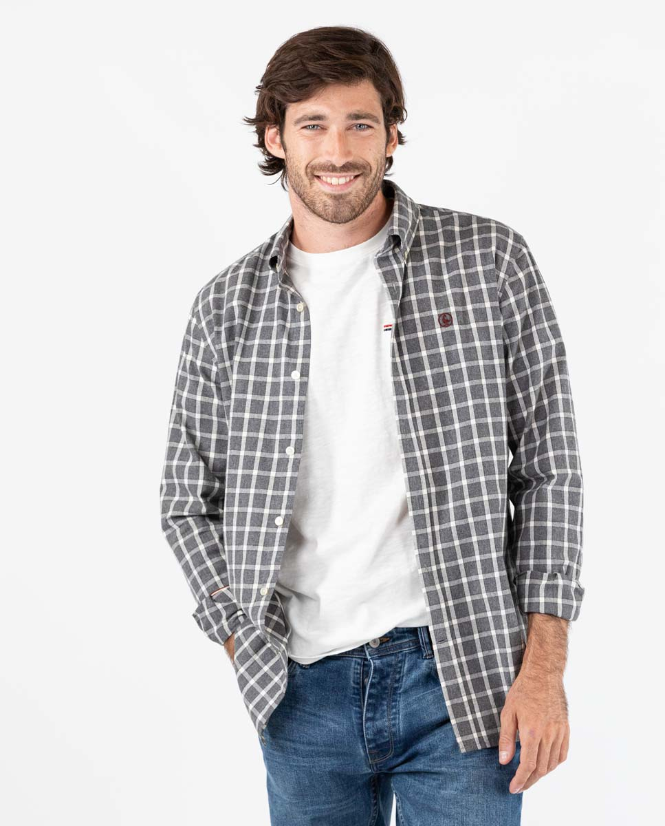 Camisa Cuadros Grises