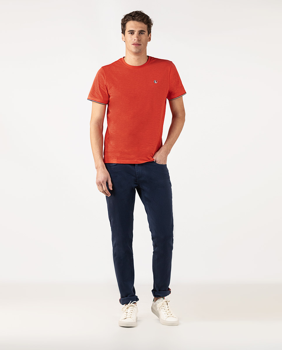 Calça azul marinho com 5 bolsos