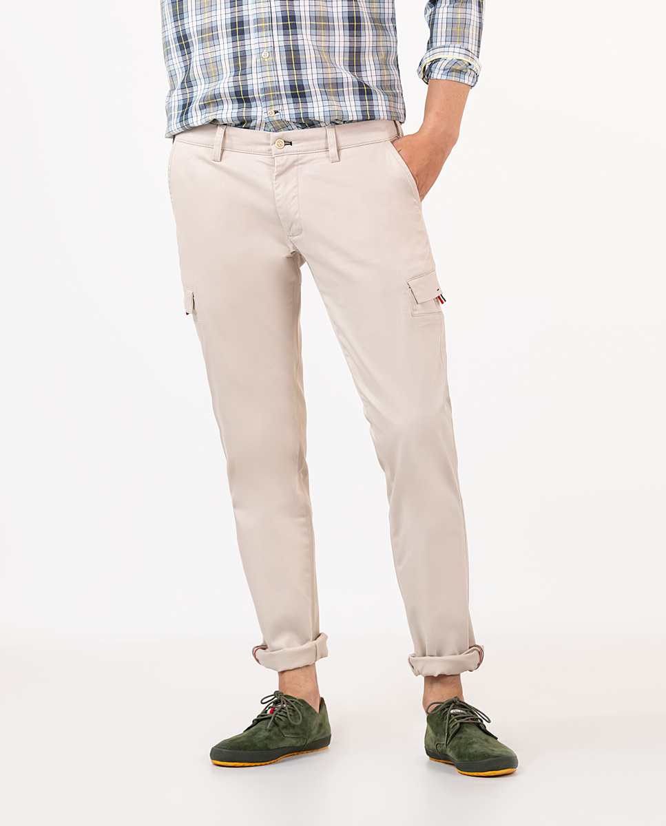Pantalón Cargo Beige