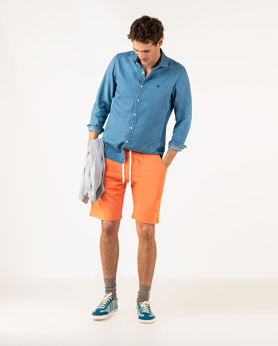 Bermudas Jogging Pfirsichfarben