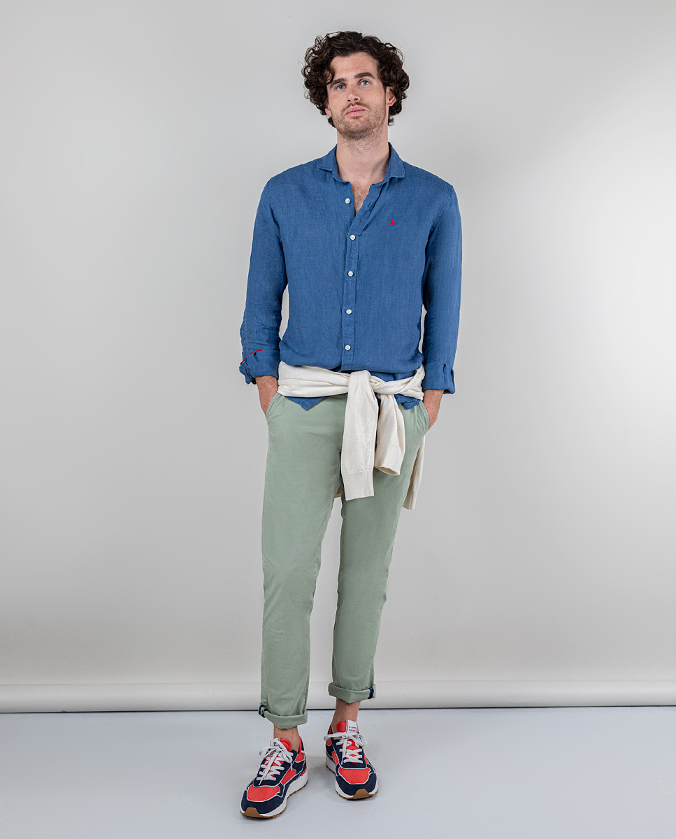 Calça Chino Básica Kakhi