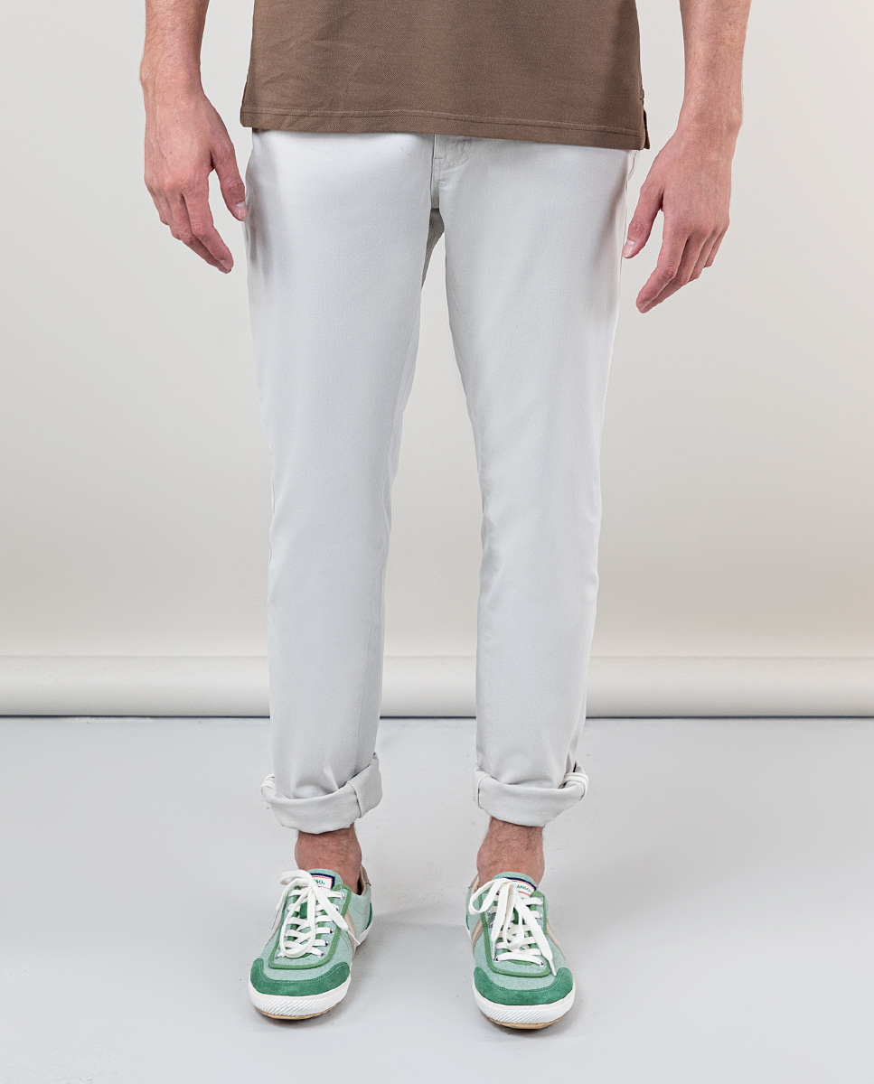 5-Pocket-Hose Steingrau