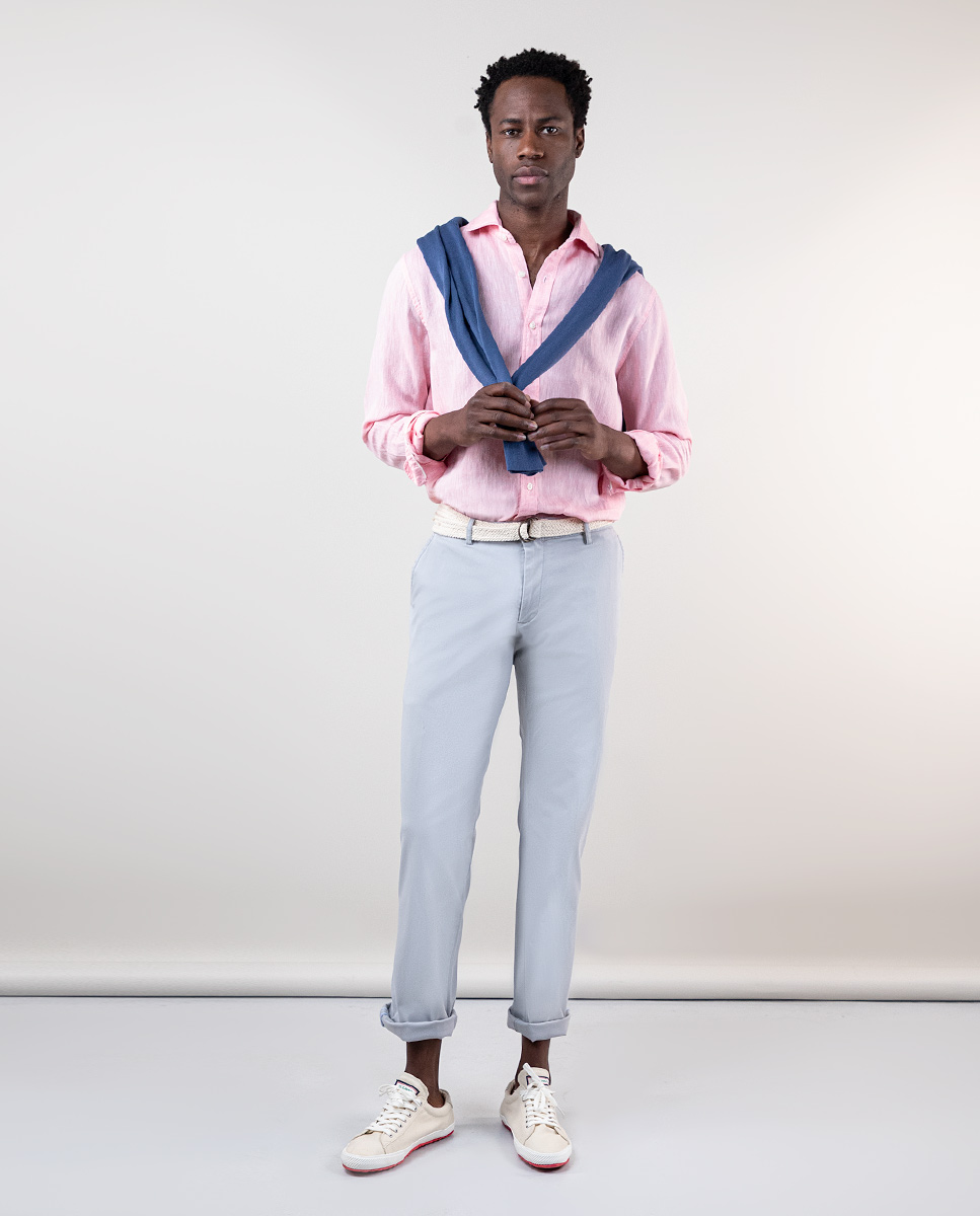 Calça Chino Cinza de Verão