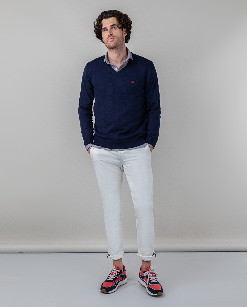 Calça Chino Básica Stone