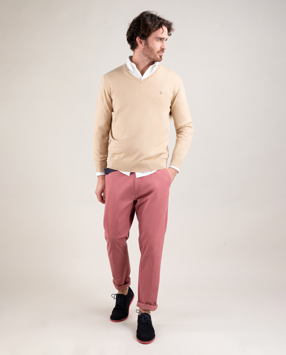 Pantalón Chino Básico Terracota