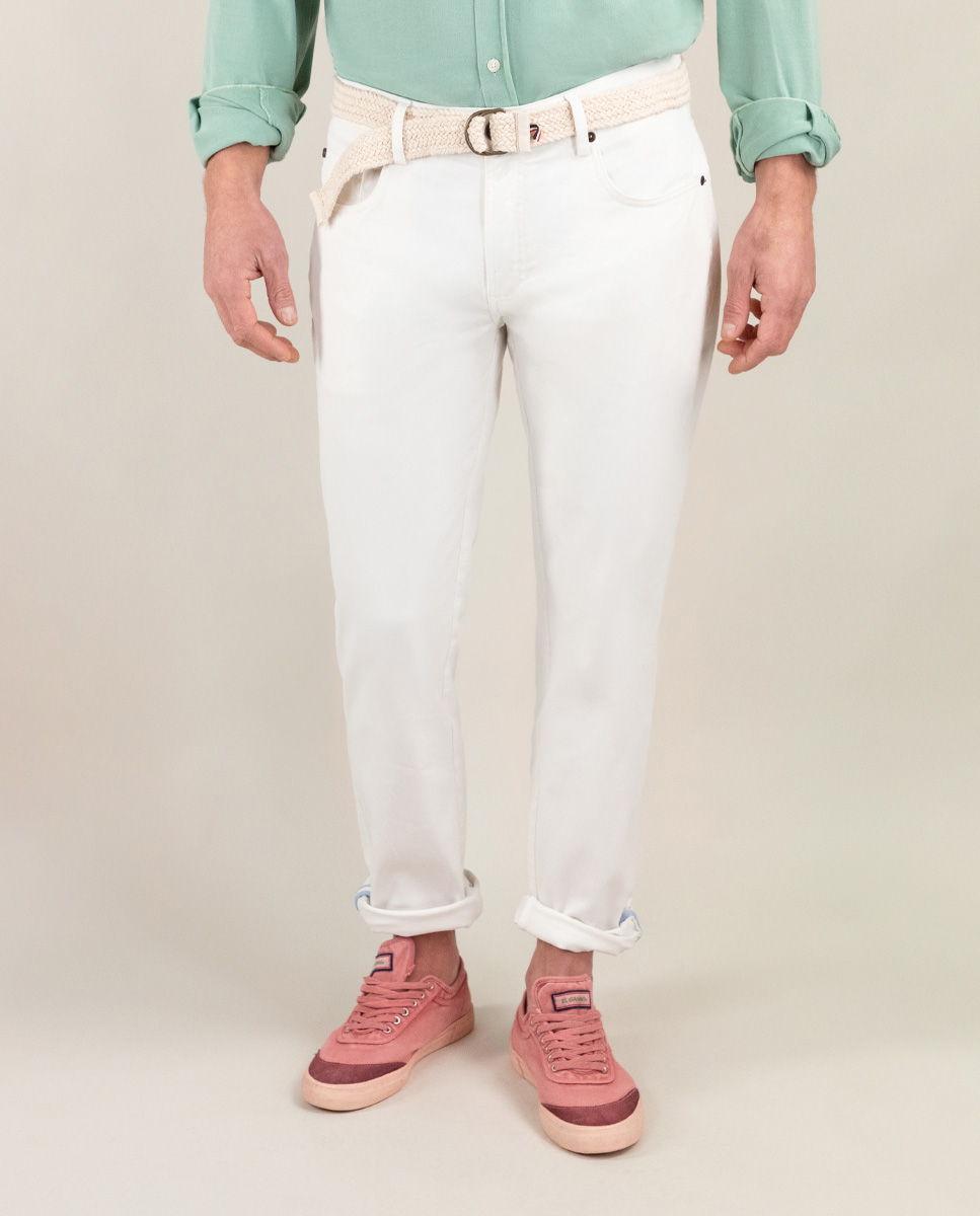 Pantalón 5 Bolsillos Blanco