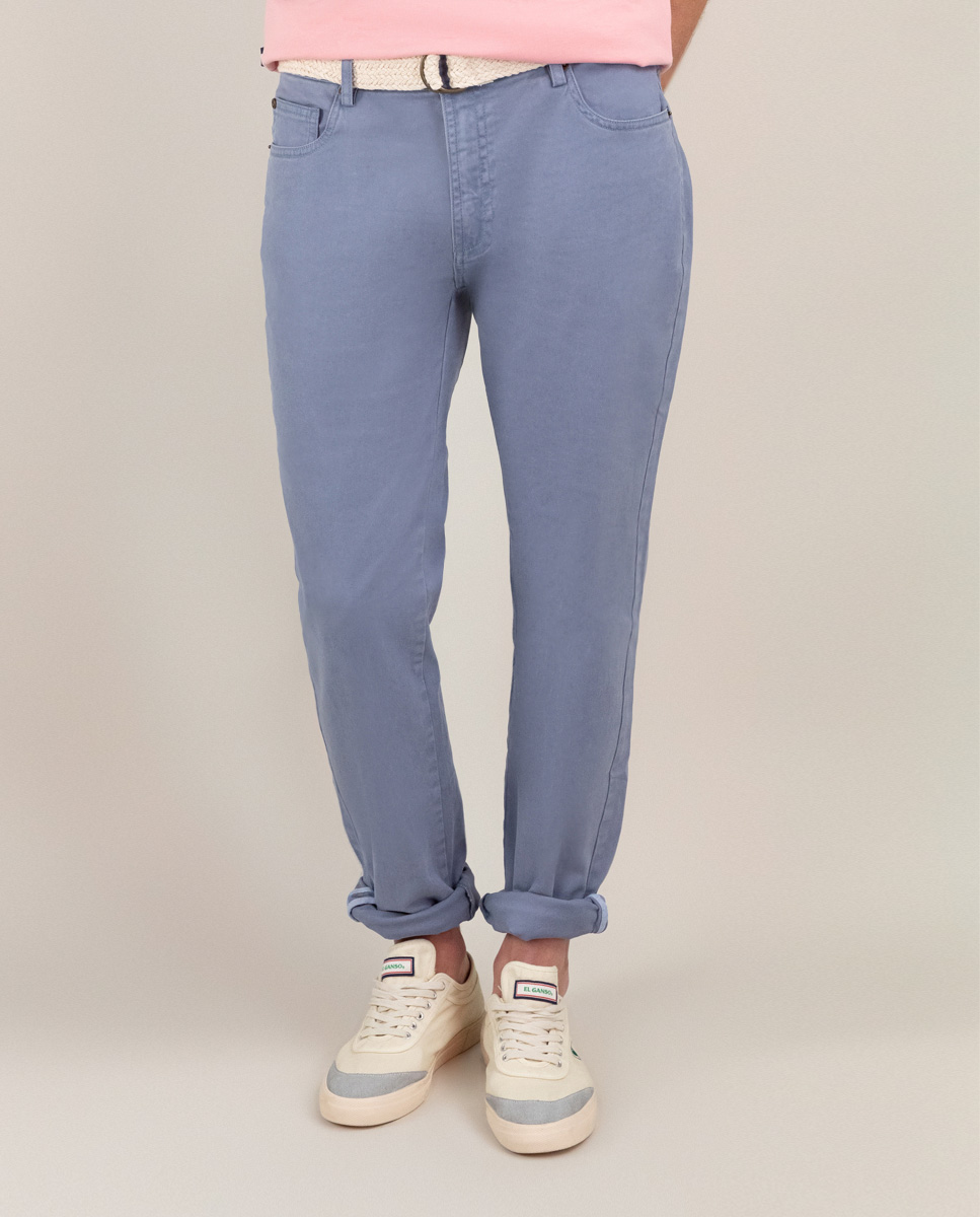 Pantalón 5 Bolsillos Azul