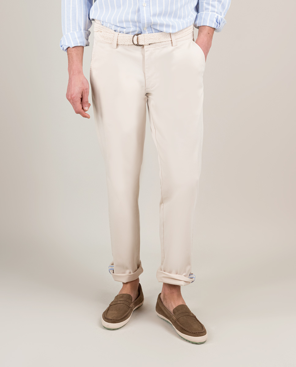 Pantalón Chino Verano Beige