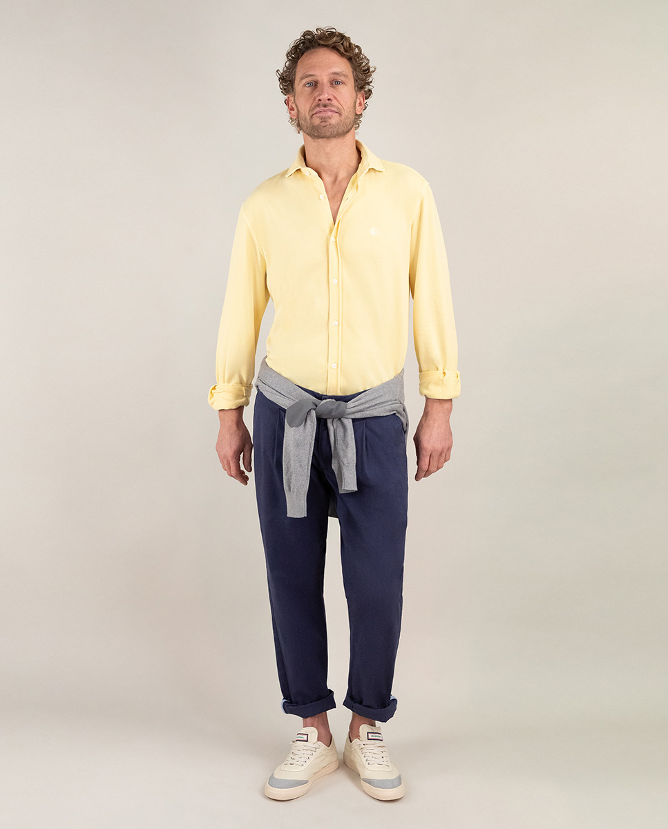 Pantalón Chino Pinzas Marino