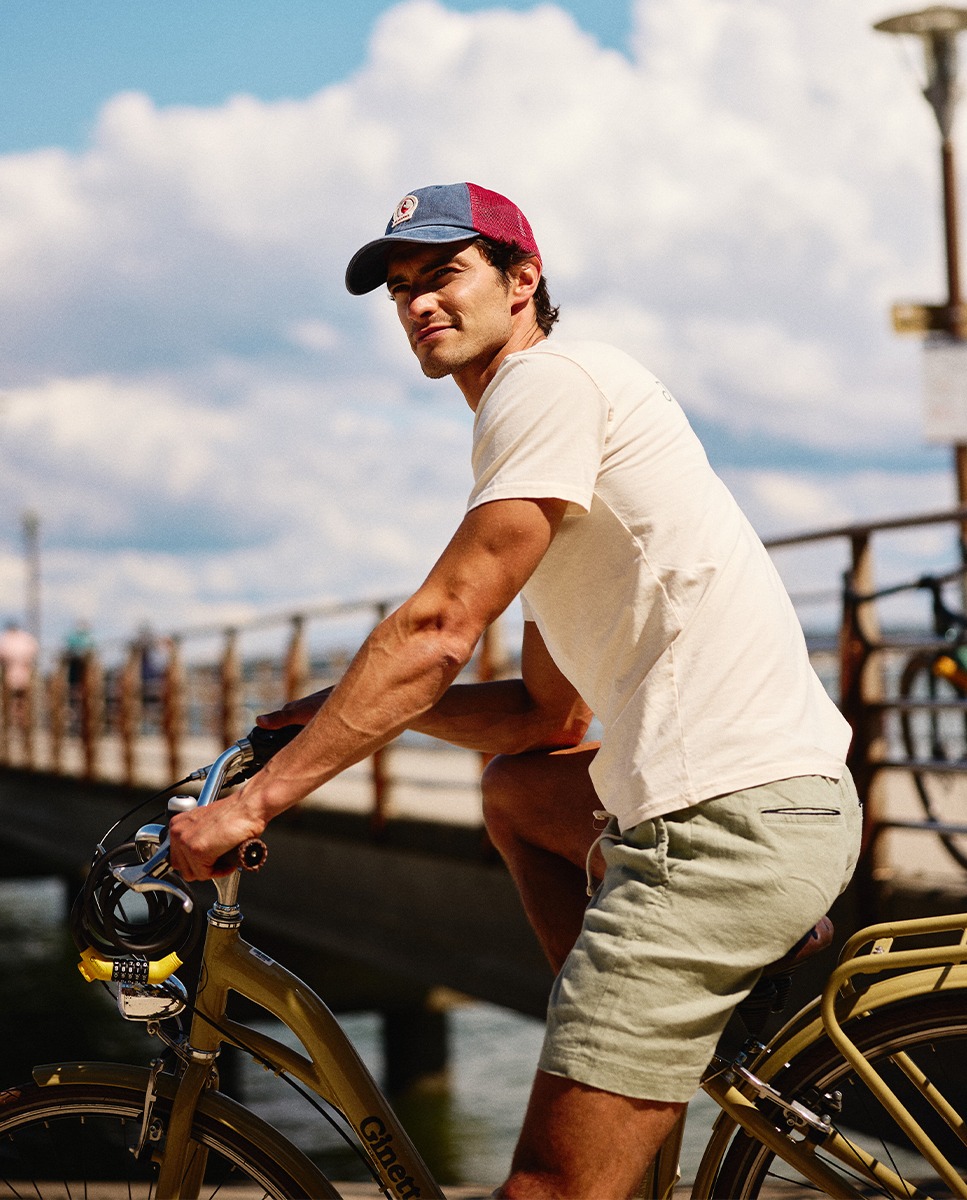 Bermuda Lin Teint Sur Pièce Vert