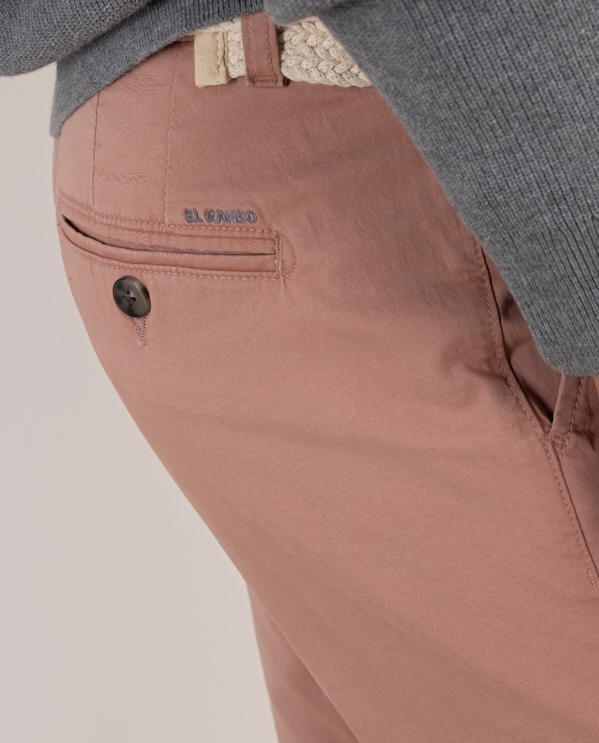 Pantalón Chino Básico Rojo