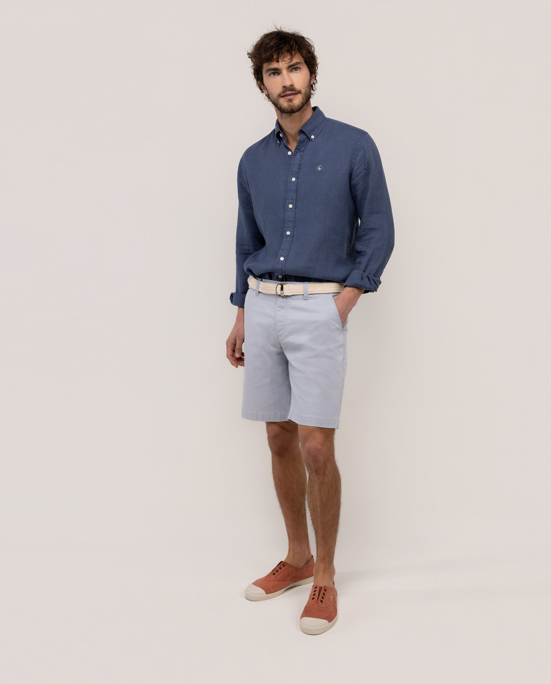 Bermuda Básica Azul Medio