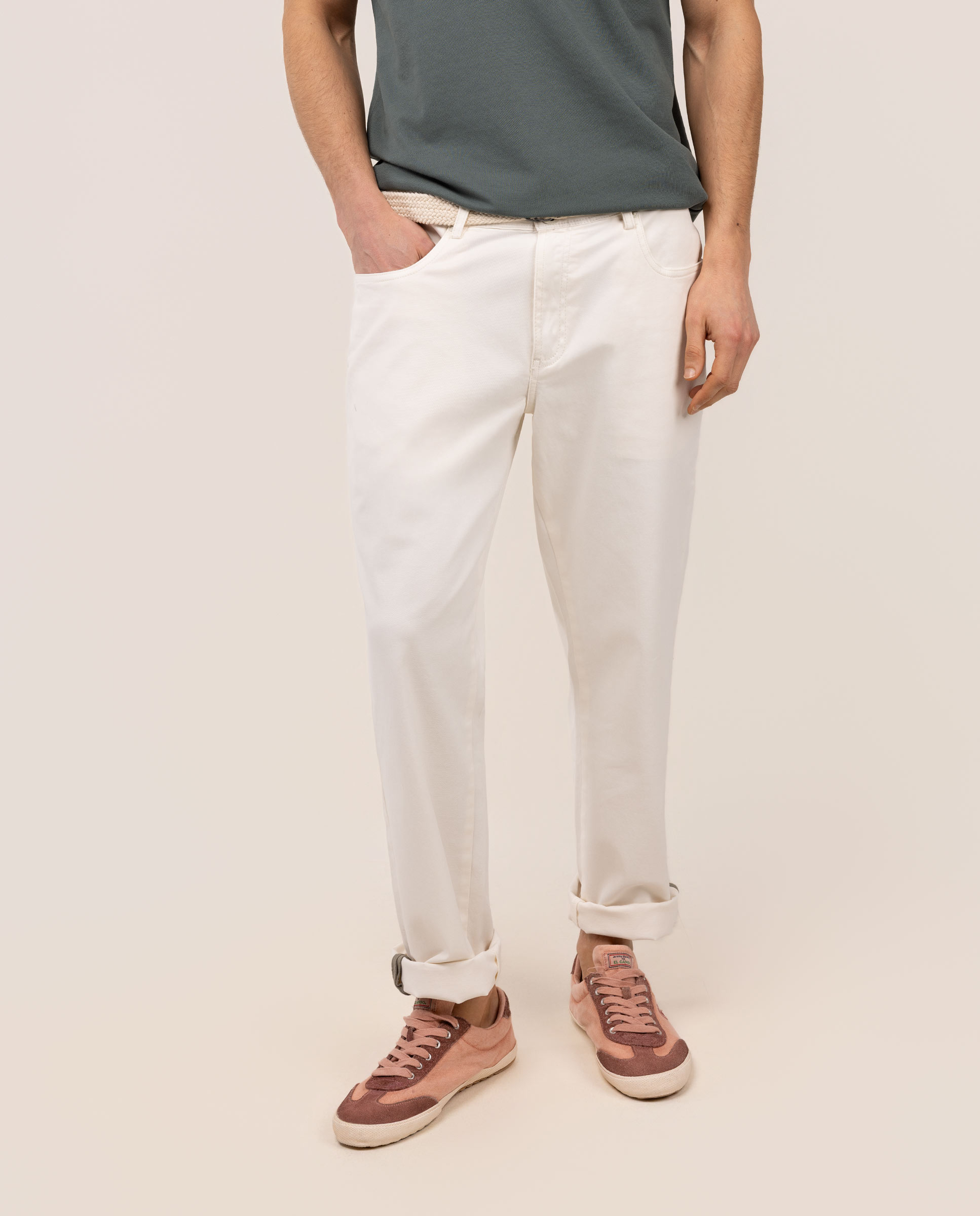 Pantalón 5 Bolsillos Piedra