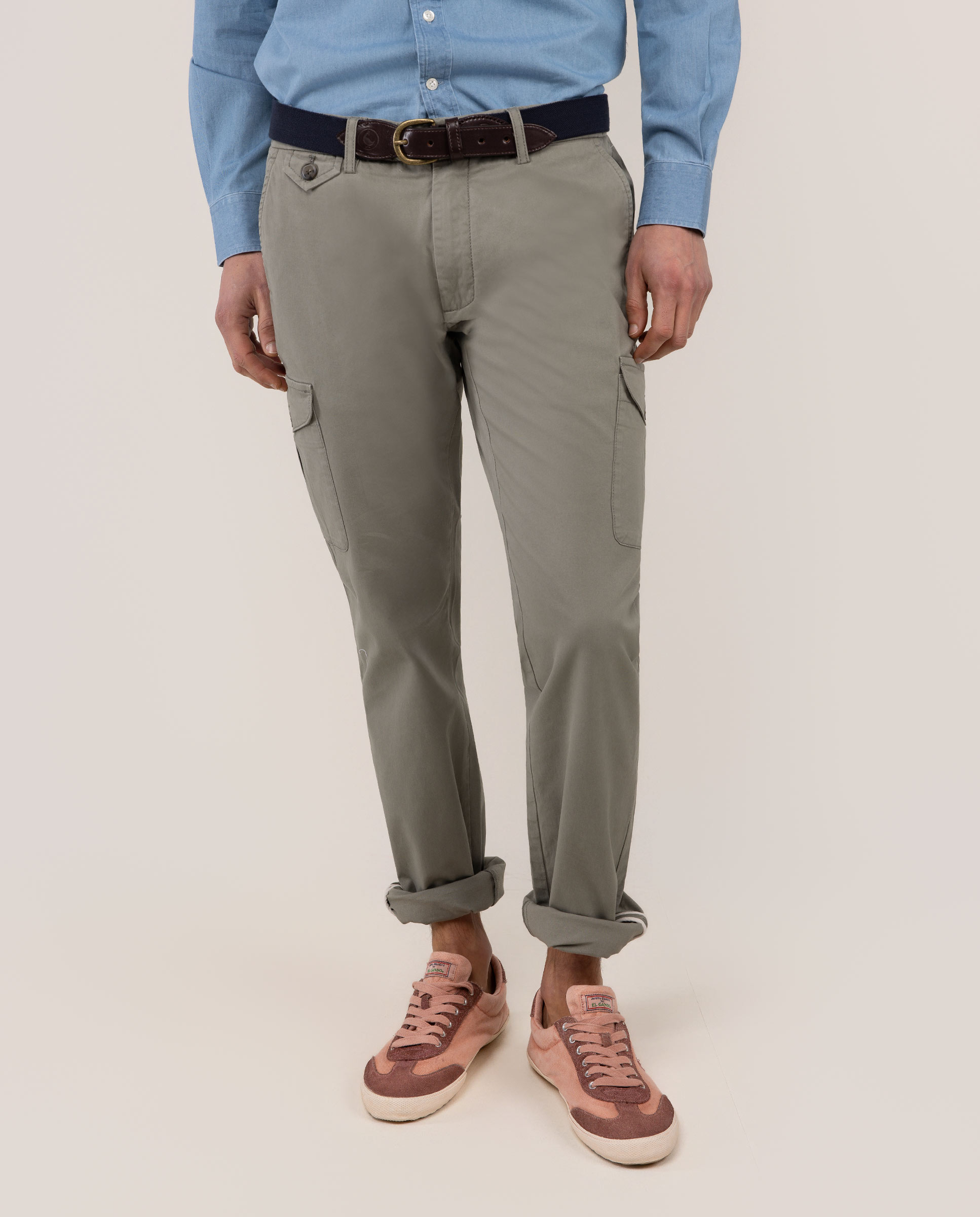 Calças cargo verdes