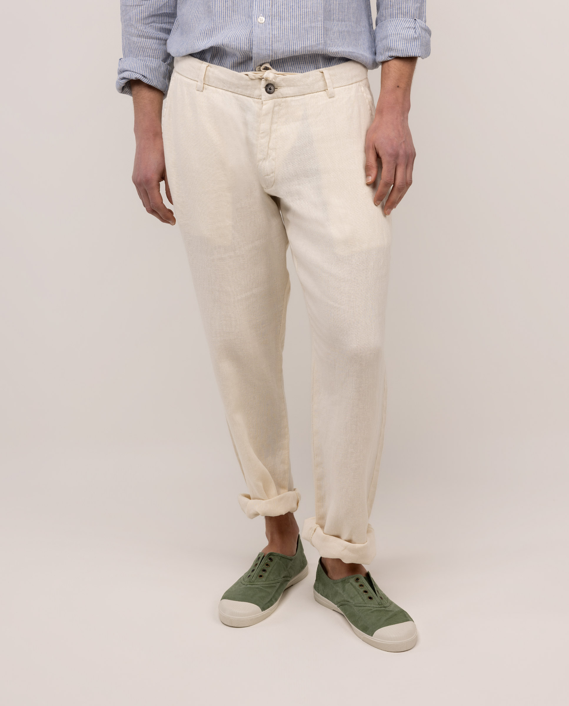 Pantalón Lino Crudo