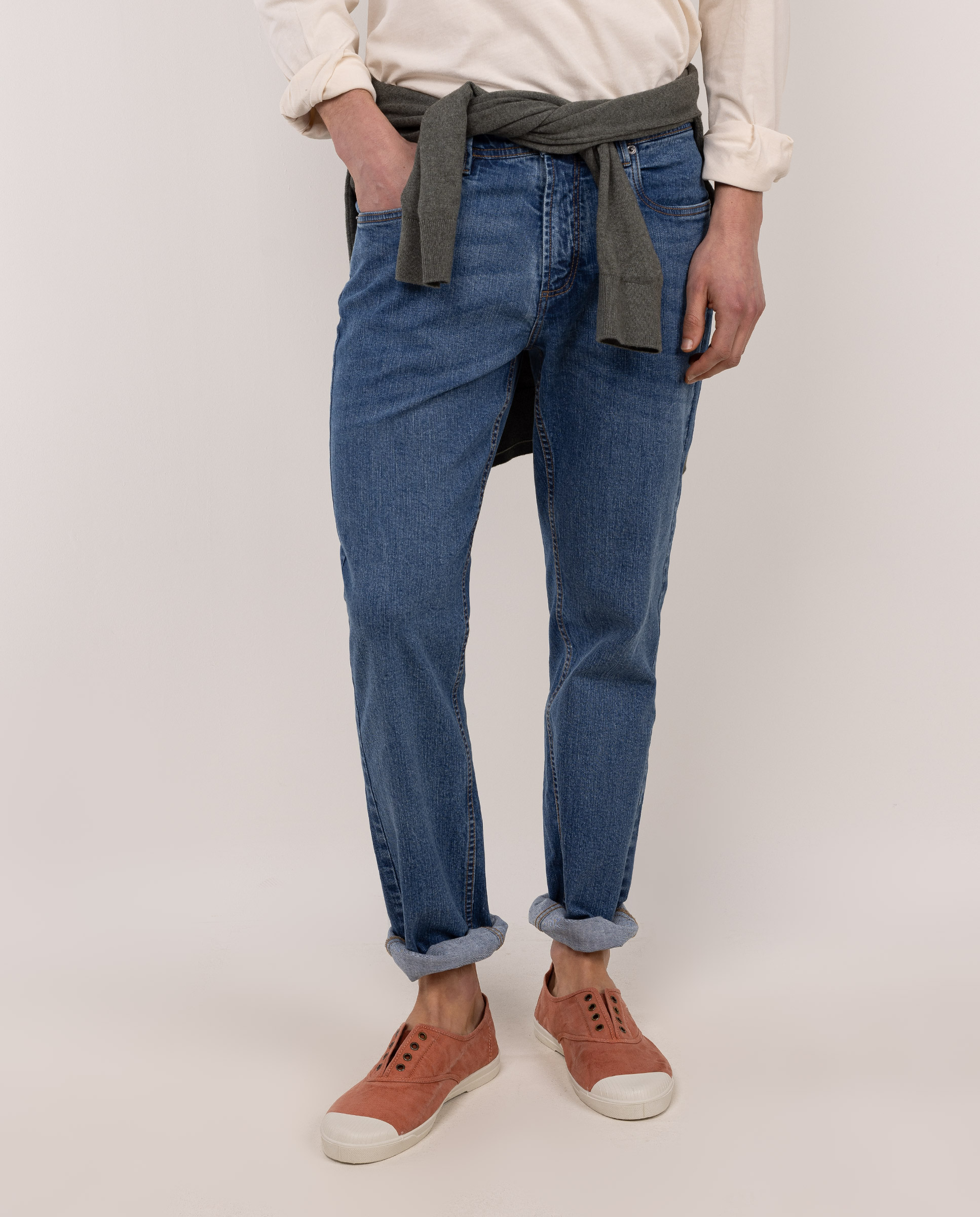 Pantalón Denim Azul Medio