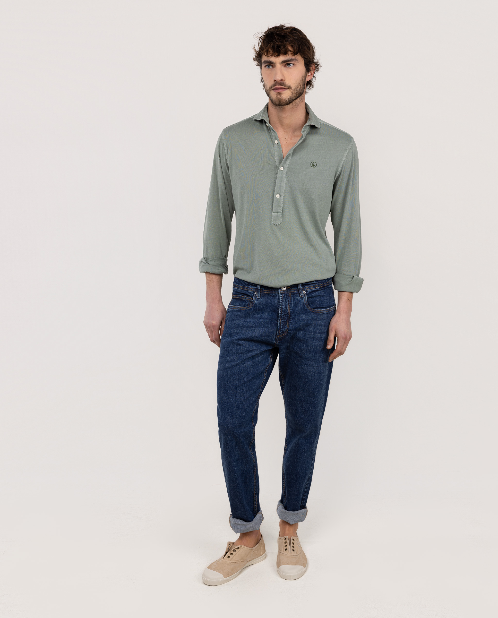 Pantalón Denim Azul Oscuro