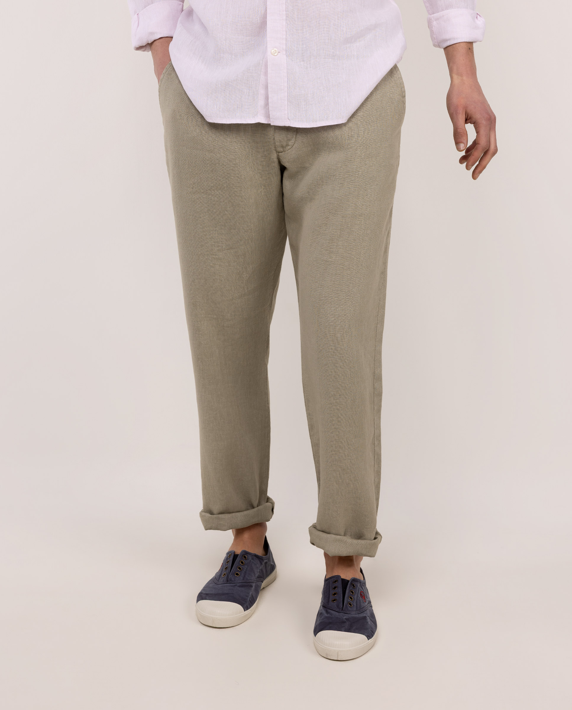 Pantalón Lino Verde Claro