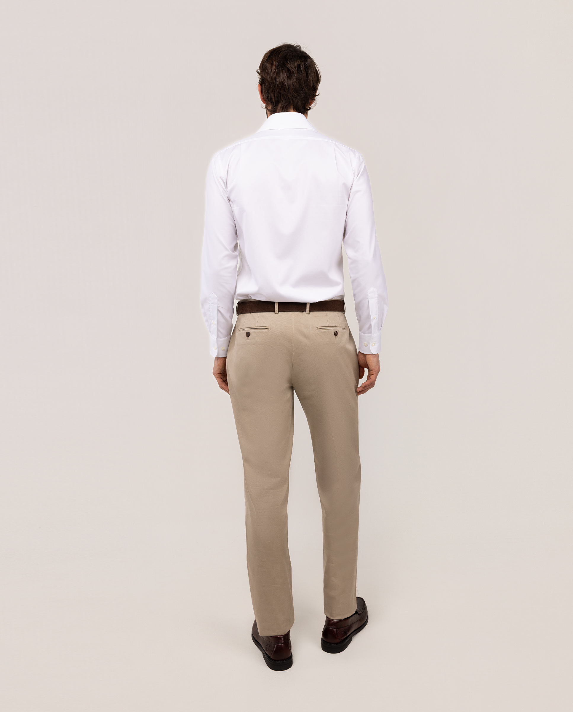 Pantalón Twill Formal Beige