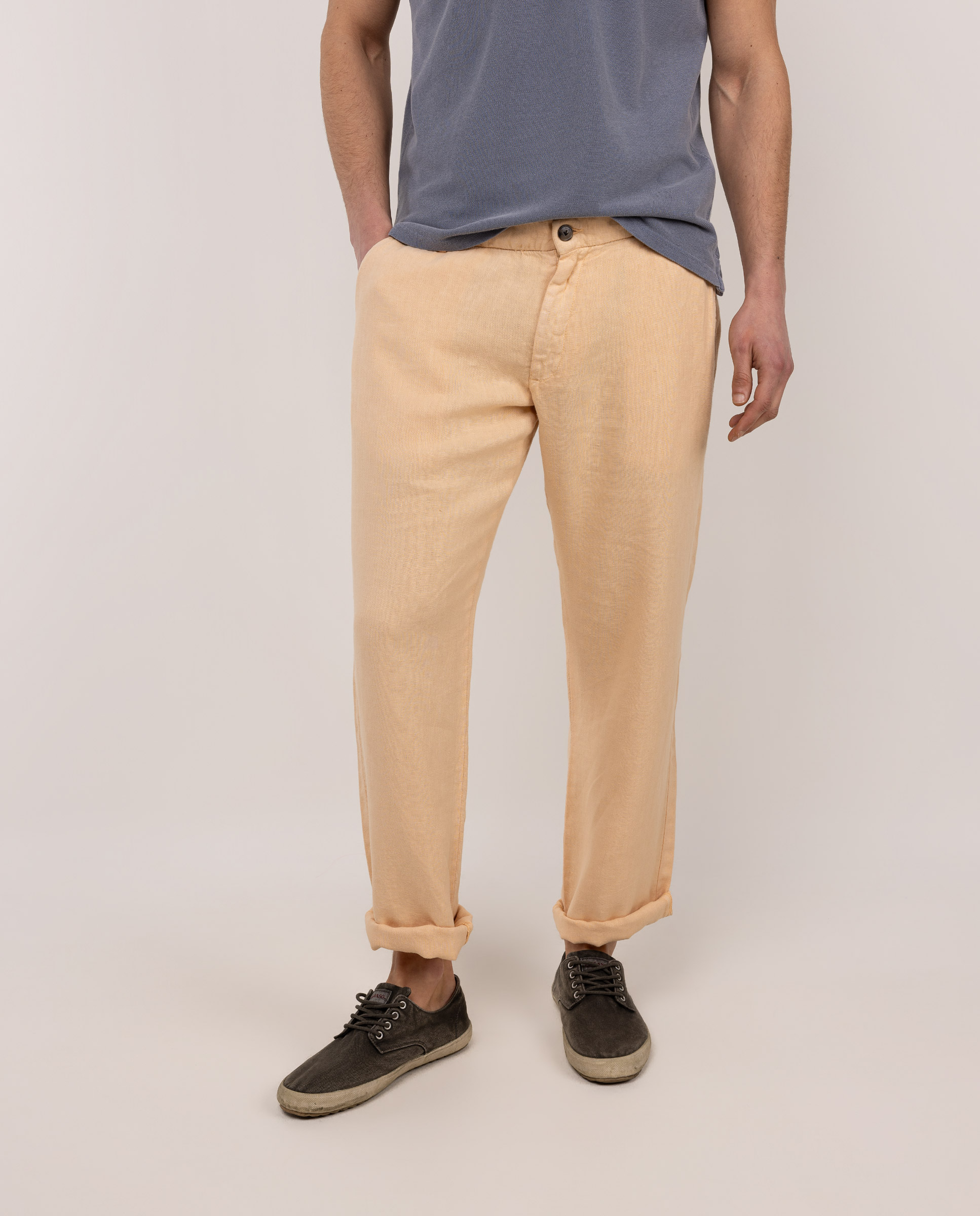 Pantalón Lino Amarillo