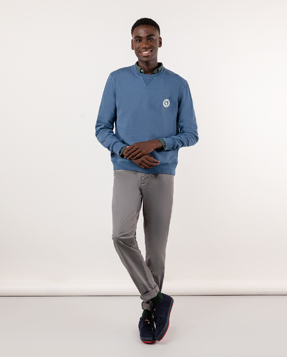 Pantalon Chino Basique Gris
