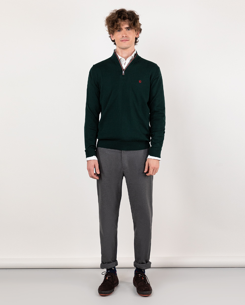 Pantalon Panama Gris Chiné