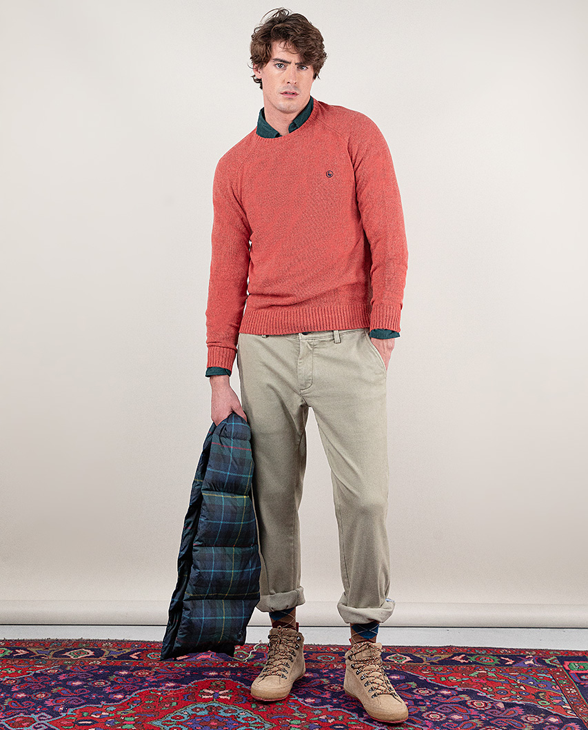 Chino-Hose Winter Beige