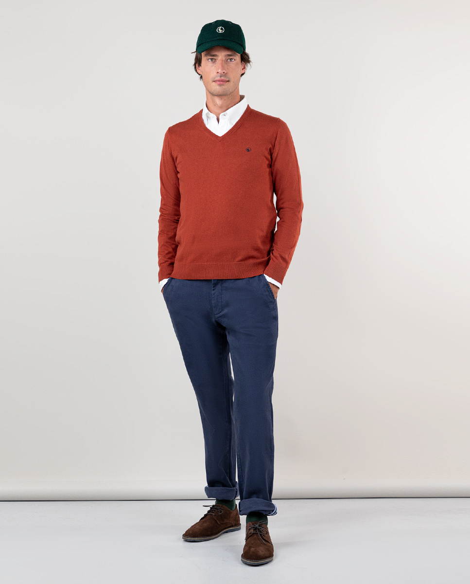 Pantalon Chino Hiver Marine