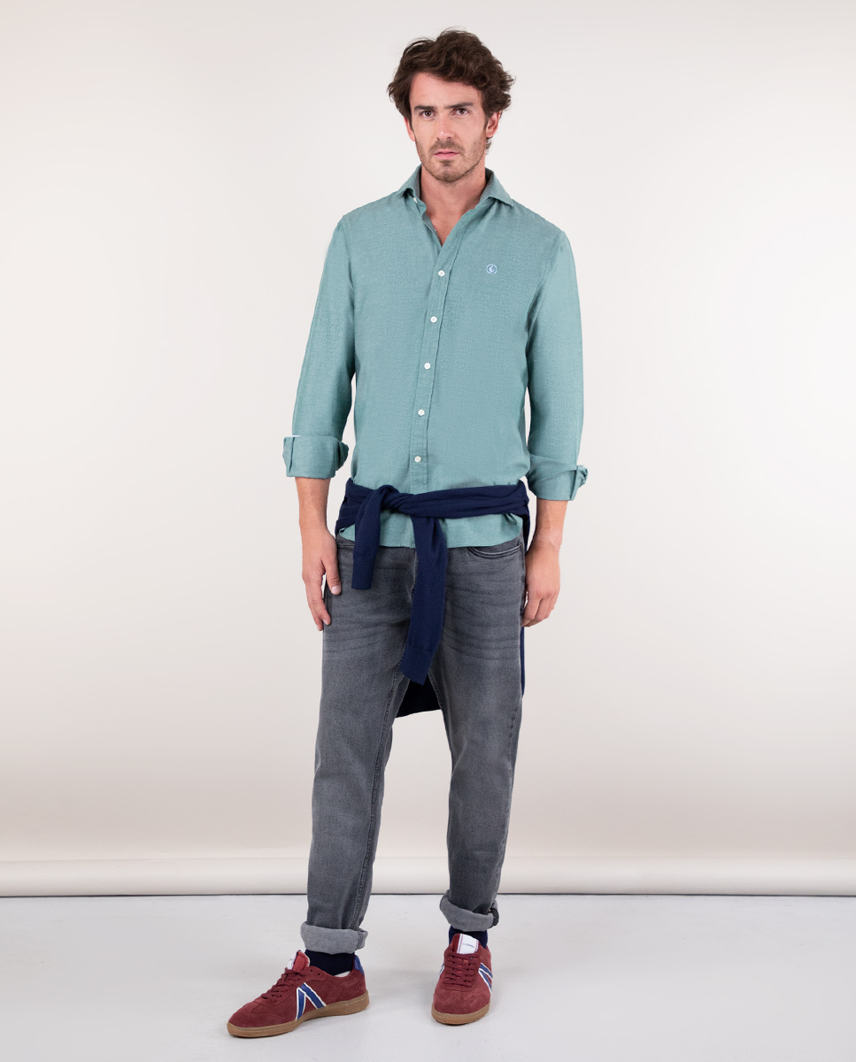 Calça Jeans Cinza Antracite