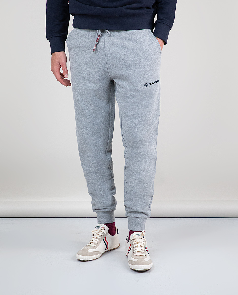 Grey Melange Plush Joggers