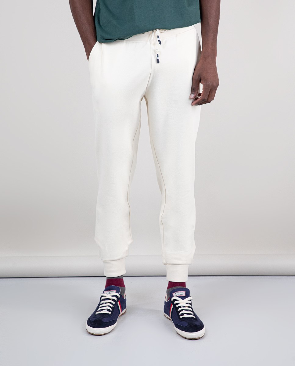 Calça Jogger Pelúcia Crua