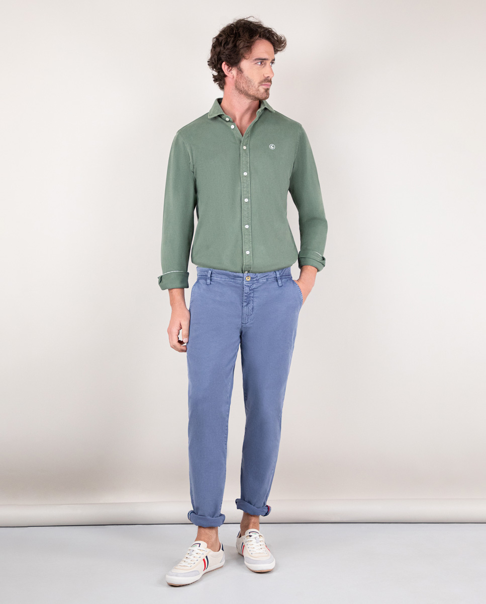 Pantalón Chino Básico Azul Medio LATAM