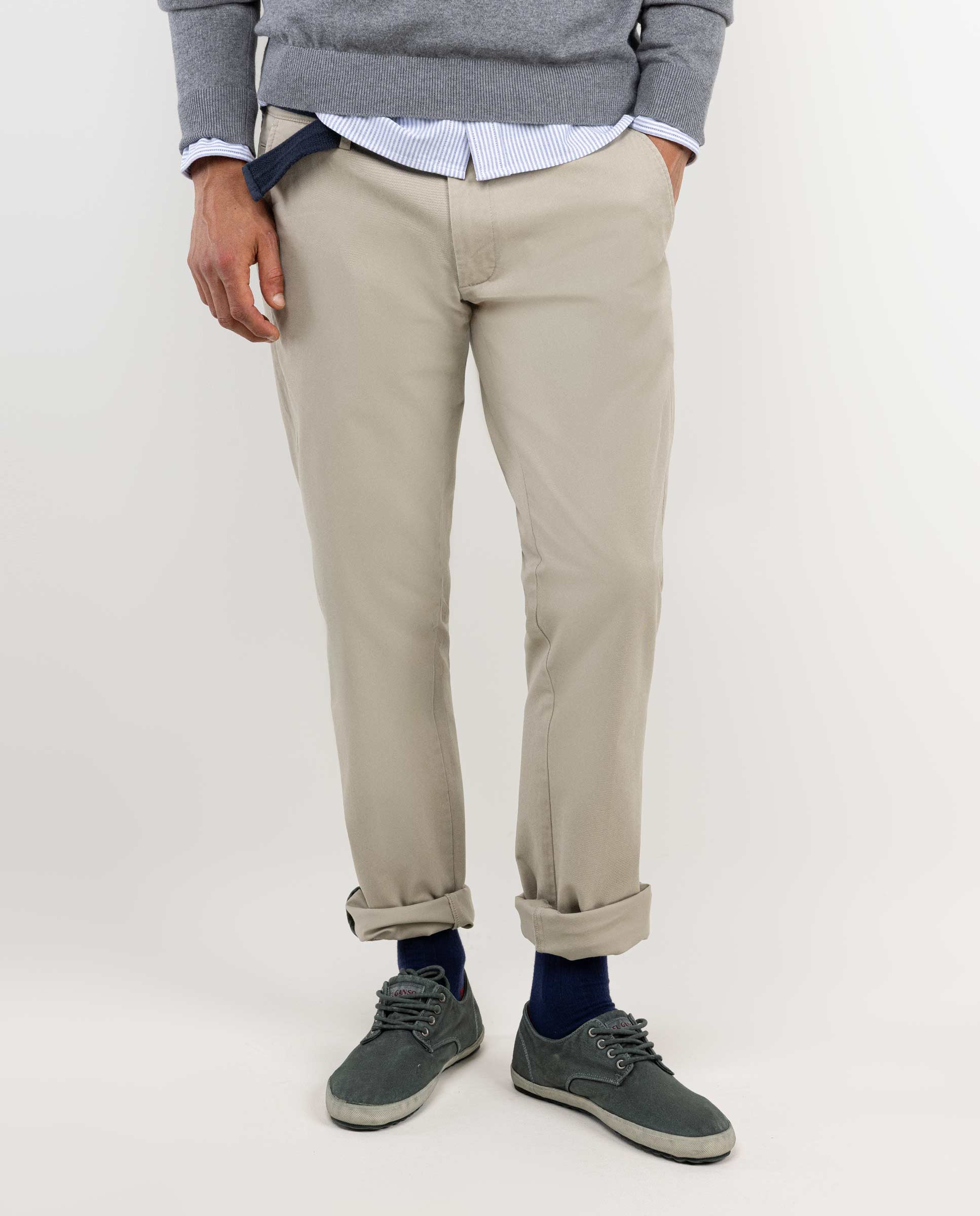 Pantalón Chino Beige Slim Fit