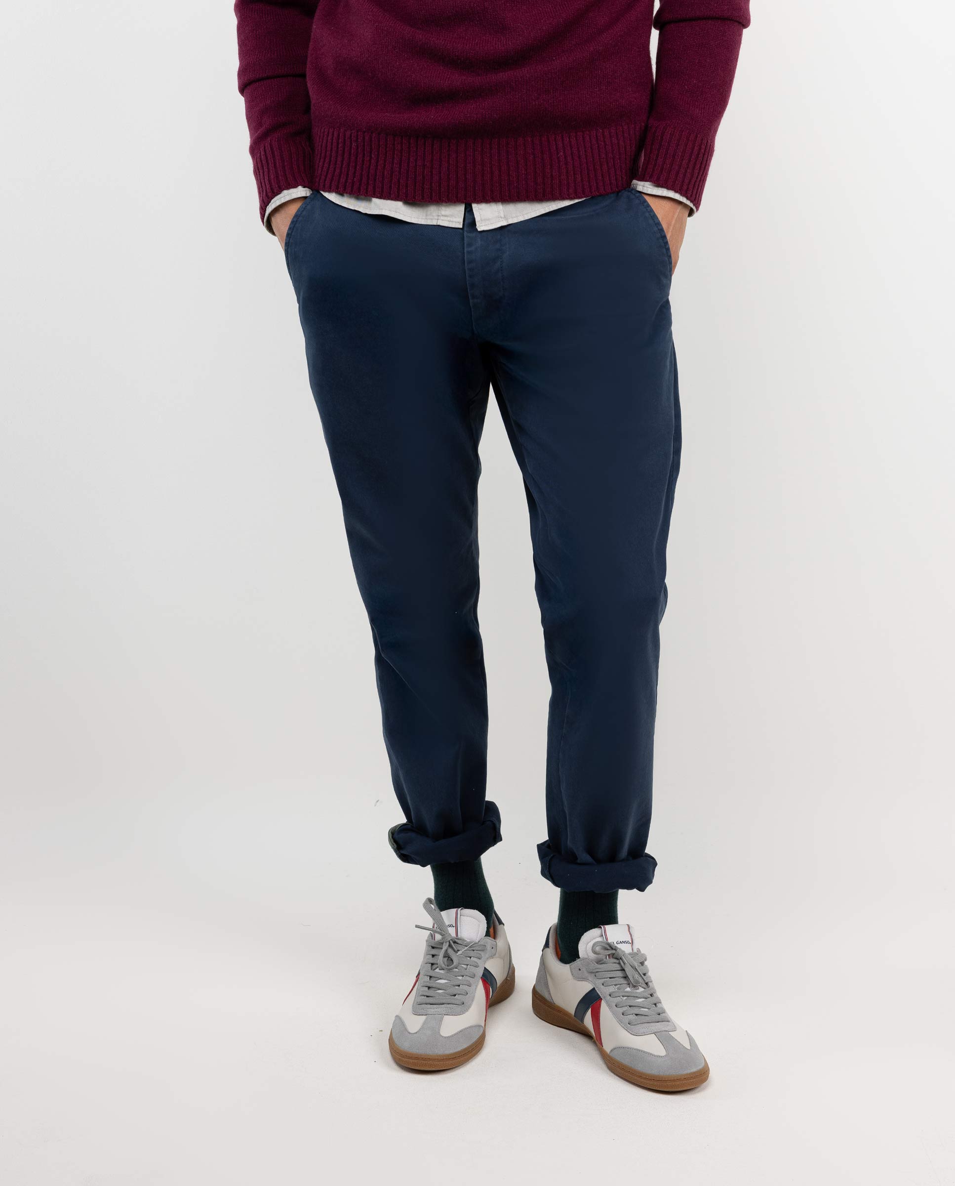 Navy Slim Fit Chinos