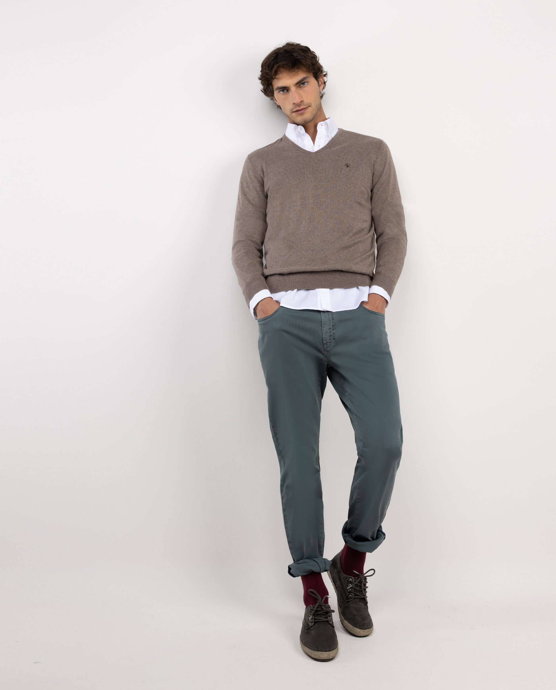 5-Pocket-Hose Blau Slim-Fit