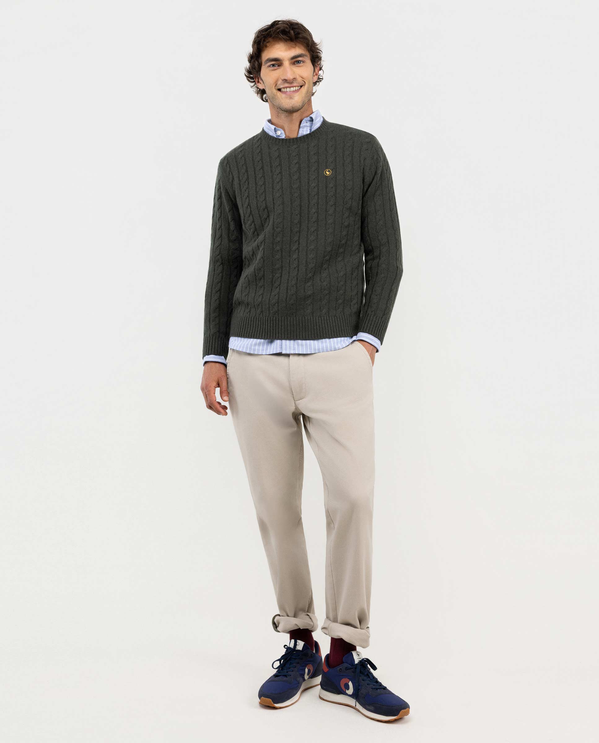 Chino-Hose Winter Taupe Regular-Fit