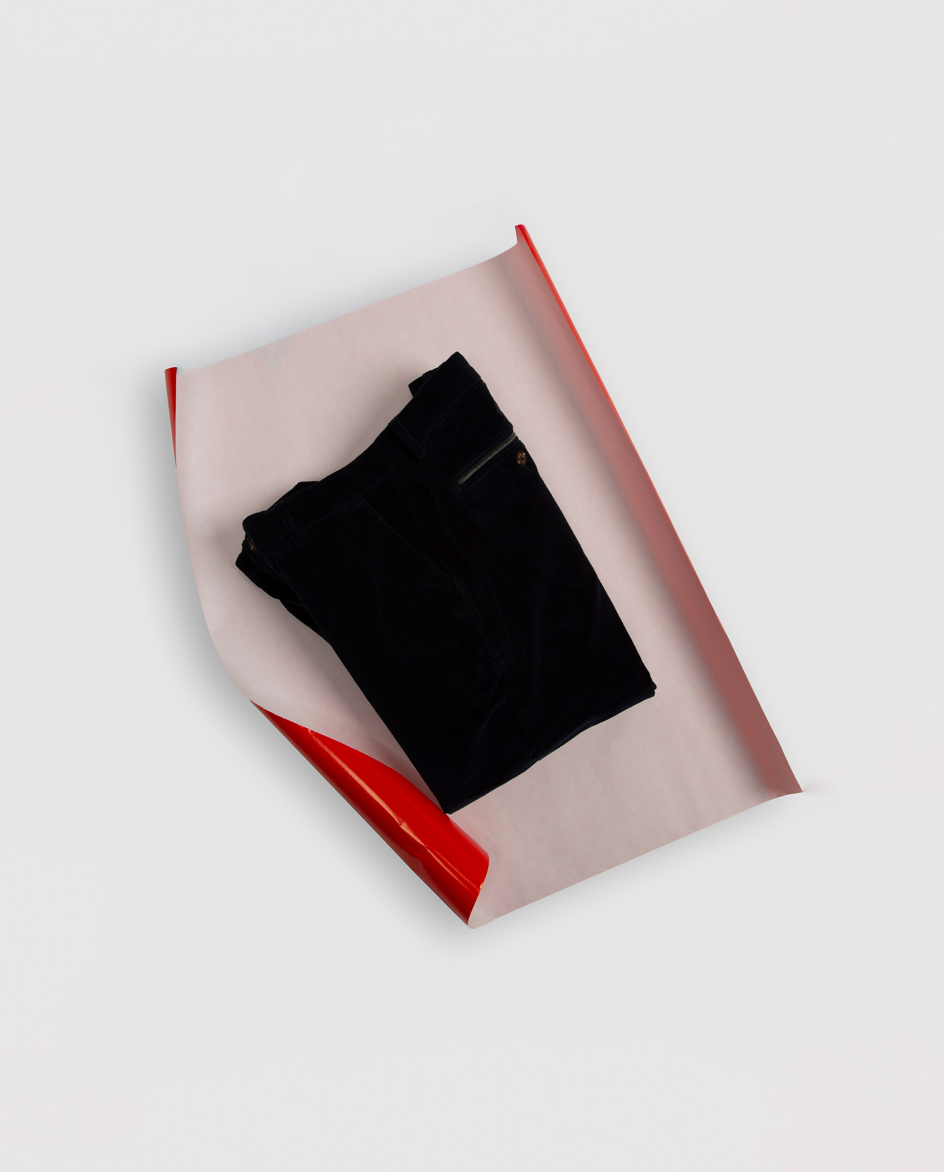 Pantalon Chino Velours Marine Slim Fit