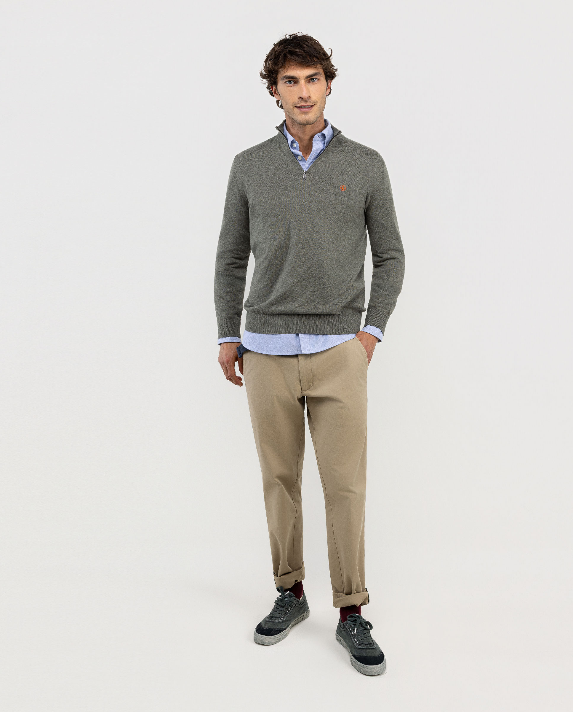 Pantalón Chino Tostado Regular Fit