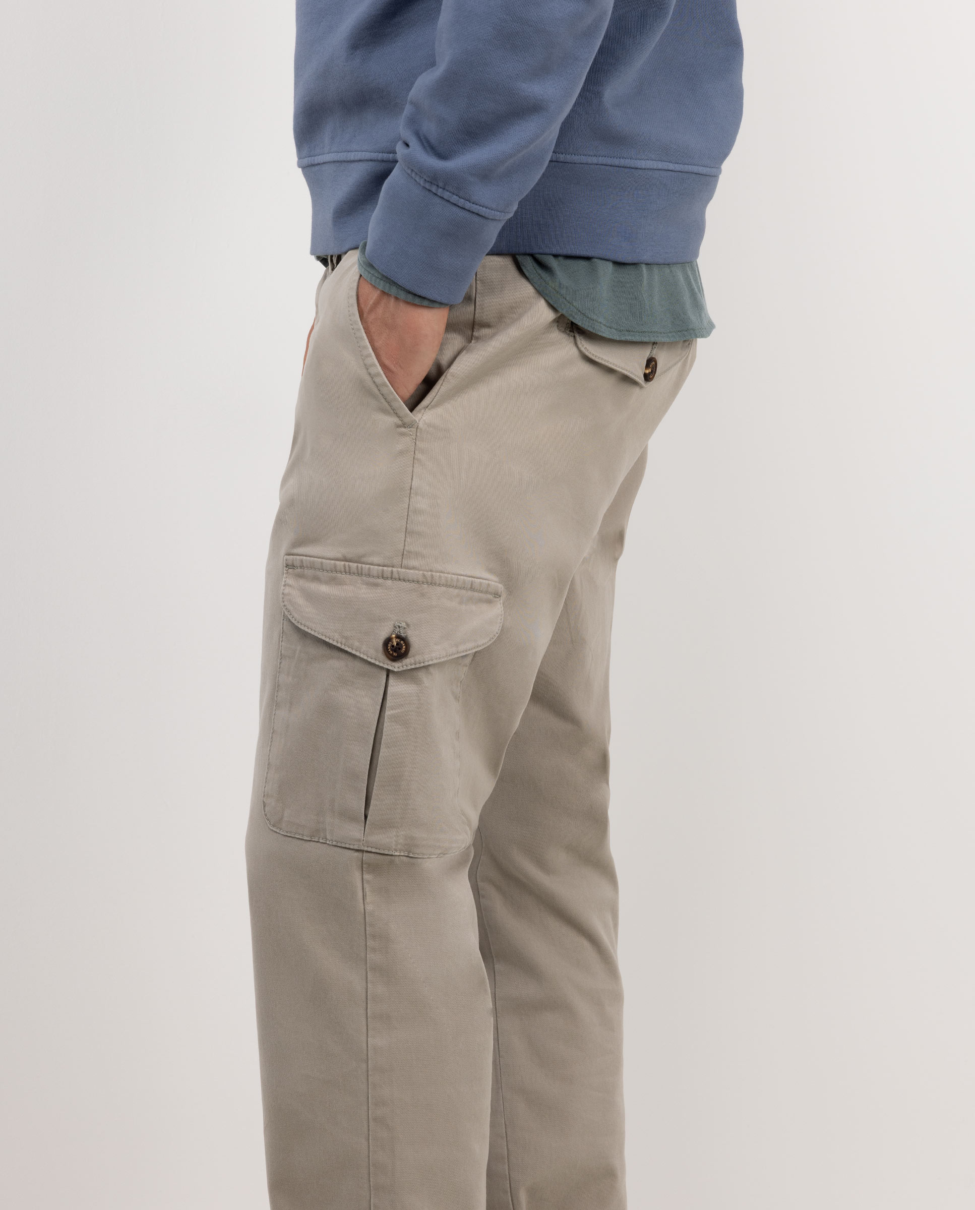 Taupe Cargo Trousers
