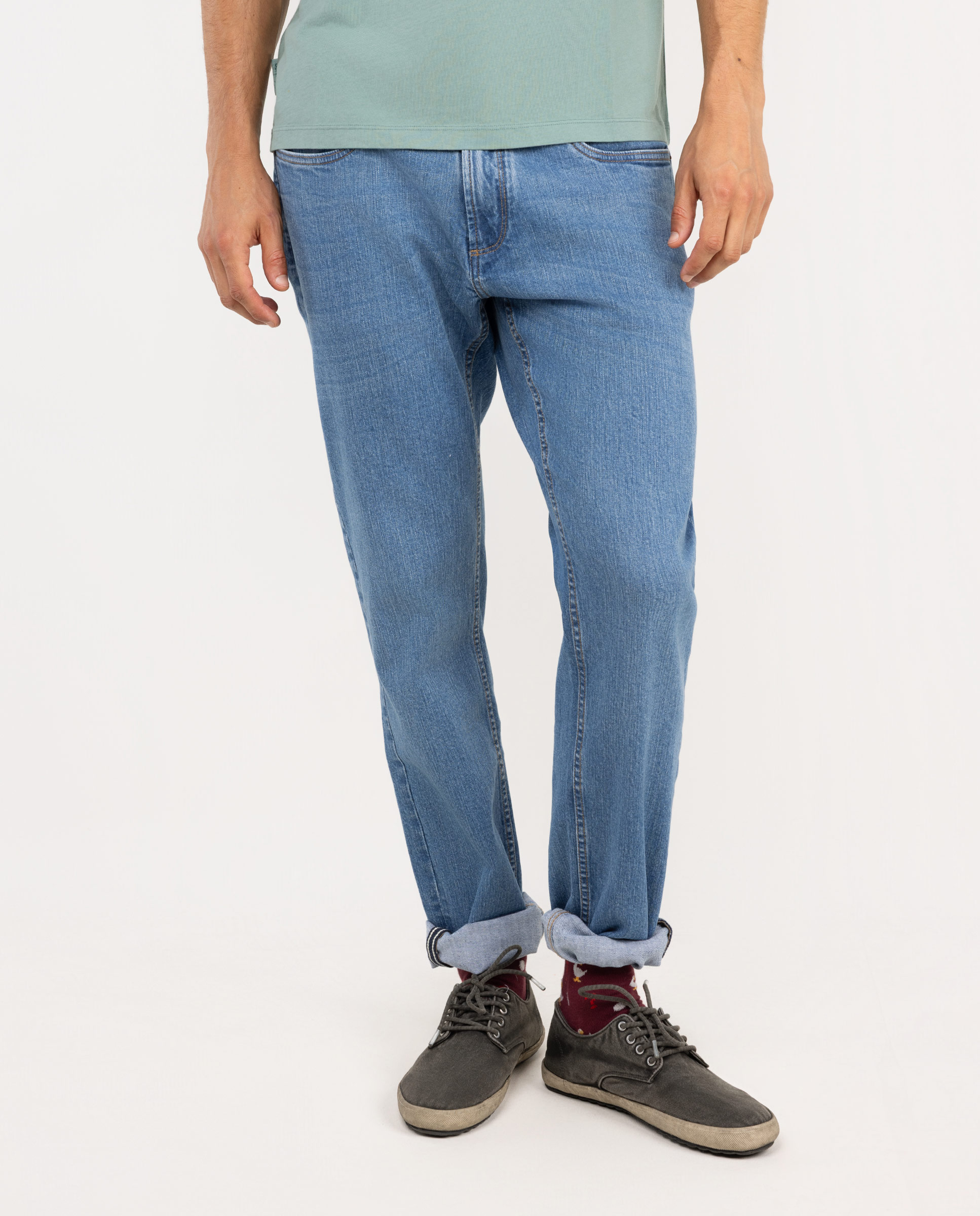 Pantalón Denim Azul Claro