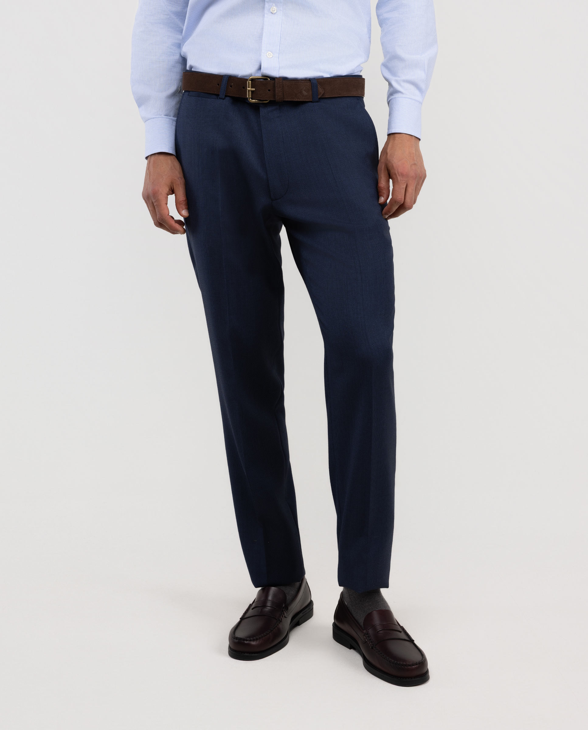 Navy Birdseye Trouser Separate