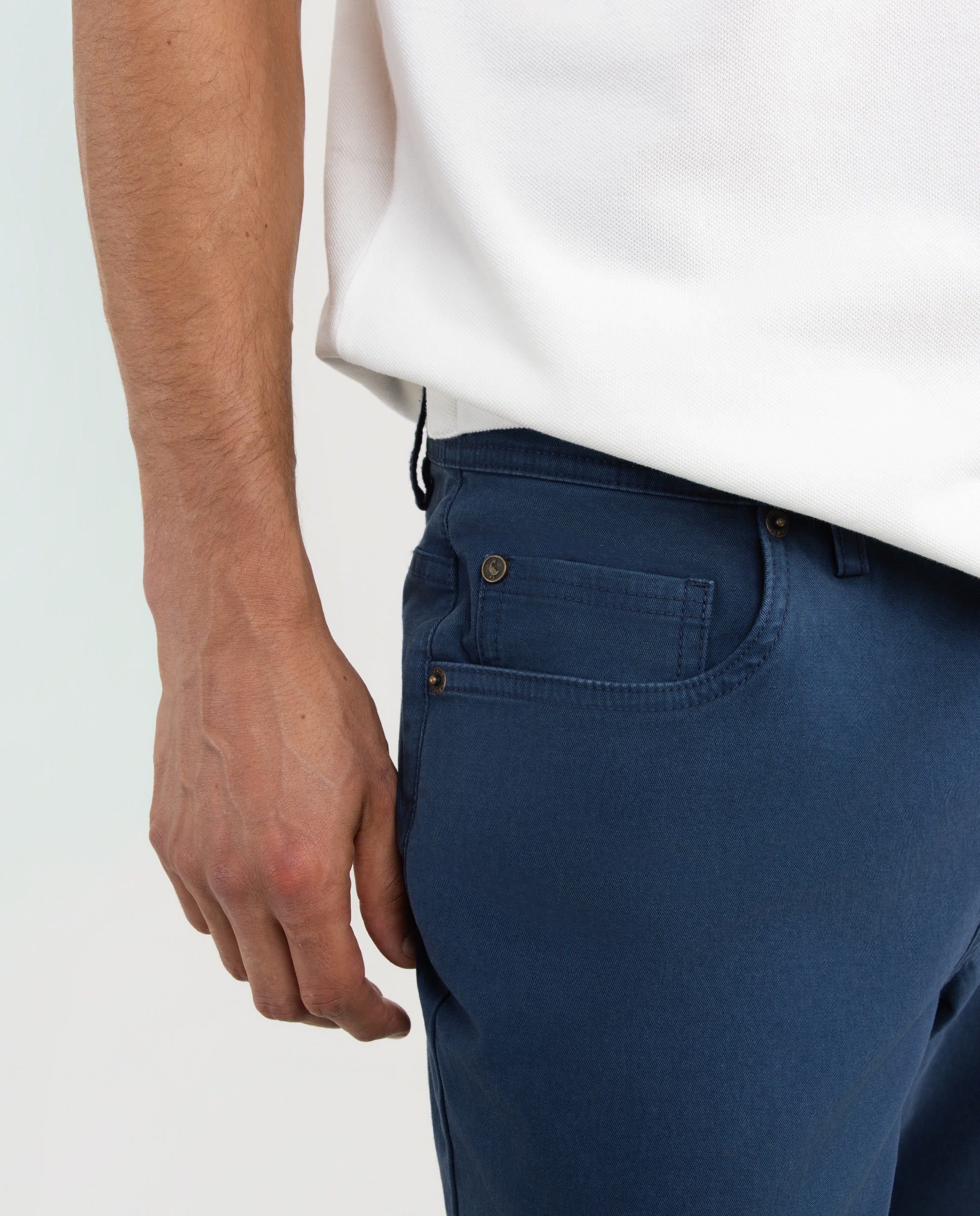 Outlet Blue 5-Pocket Trousers