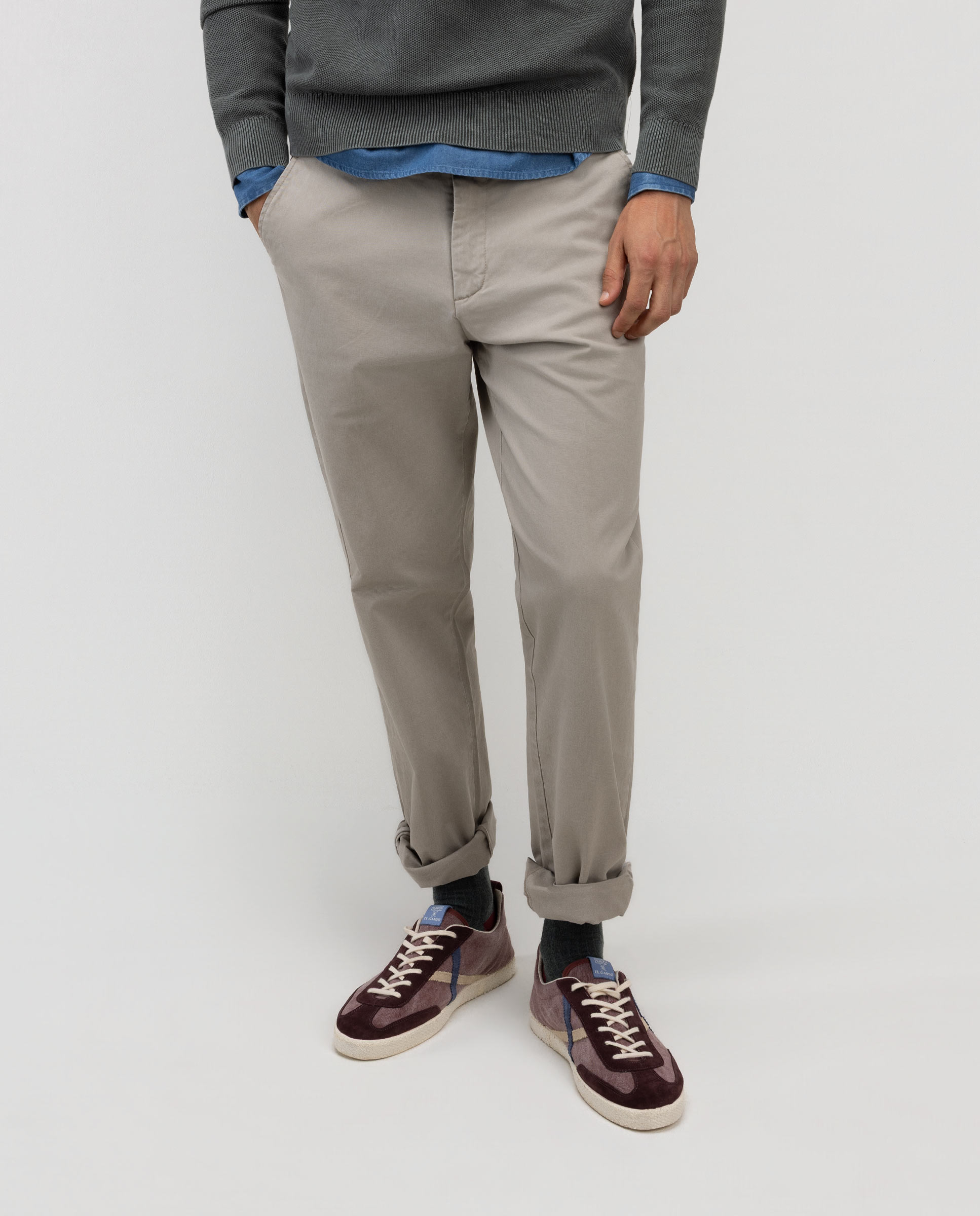 Pantalón Chino Regular Topo