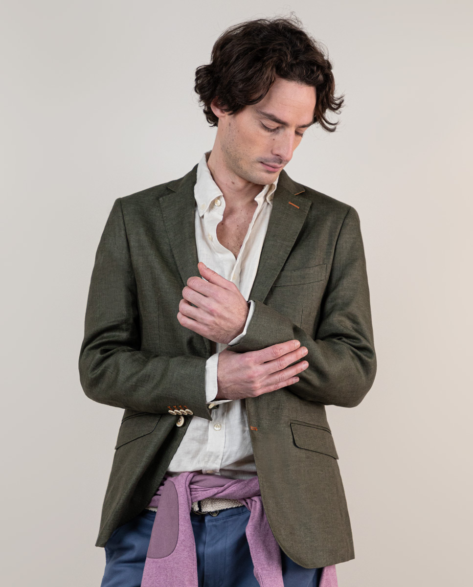 Veste Lin Vert