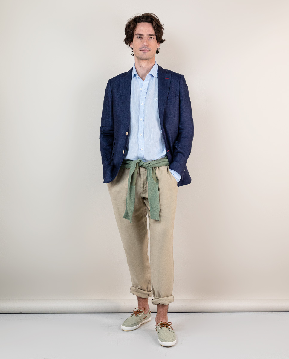 Veste Lin Marine