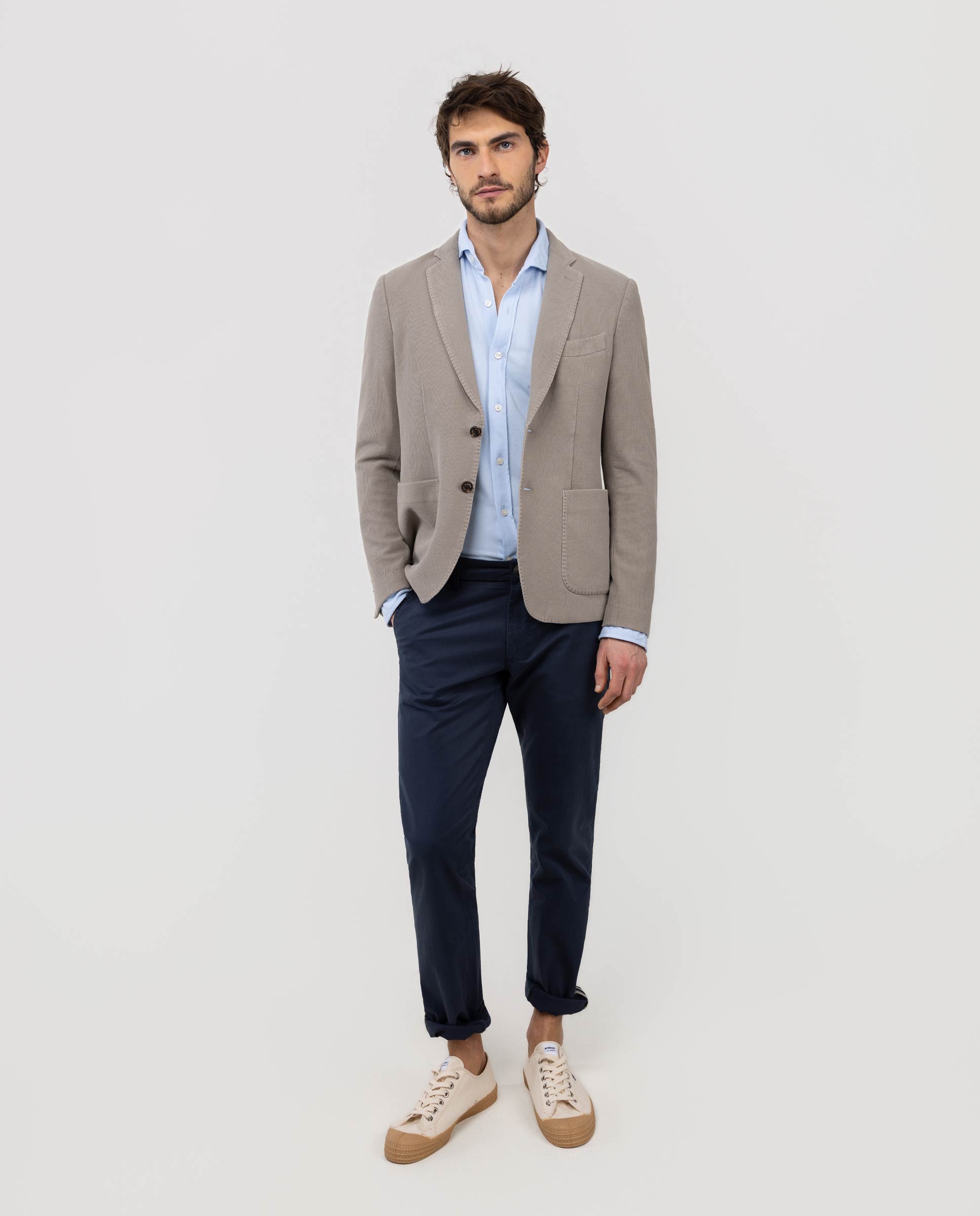 Americana Punto Piqué Garment Dyed Tostado