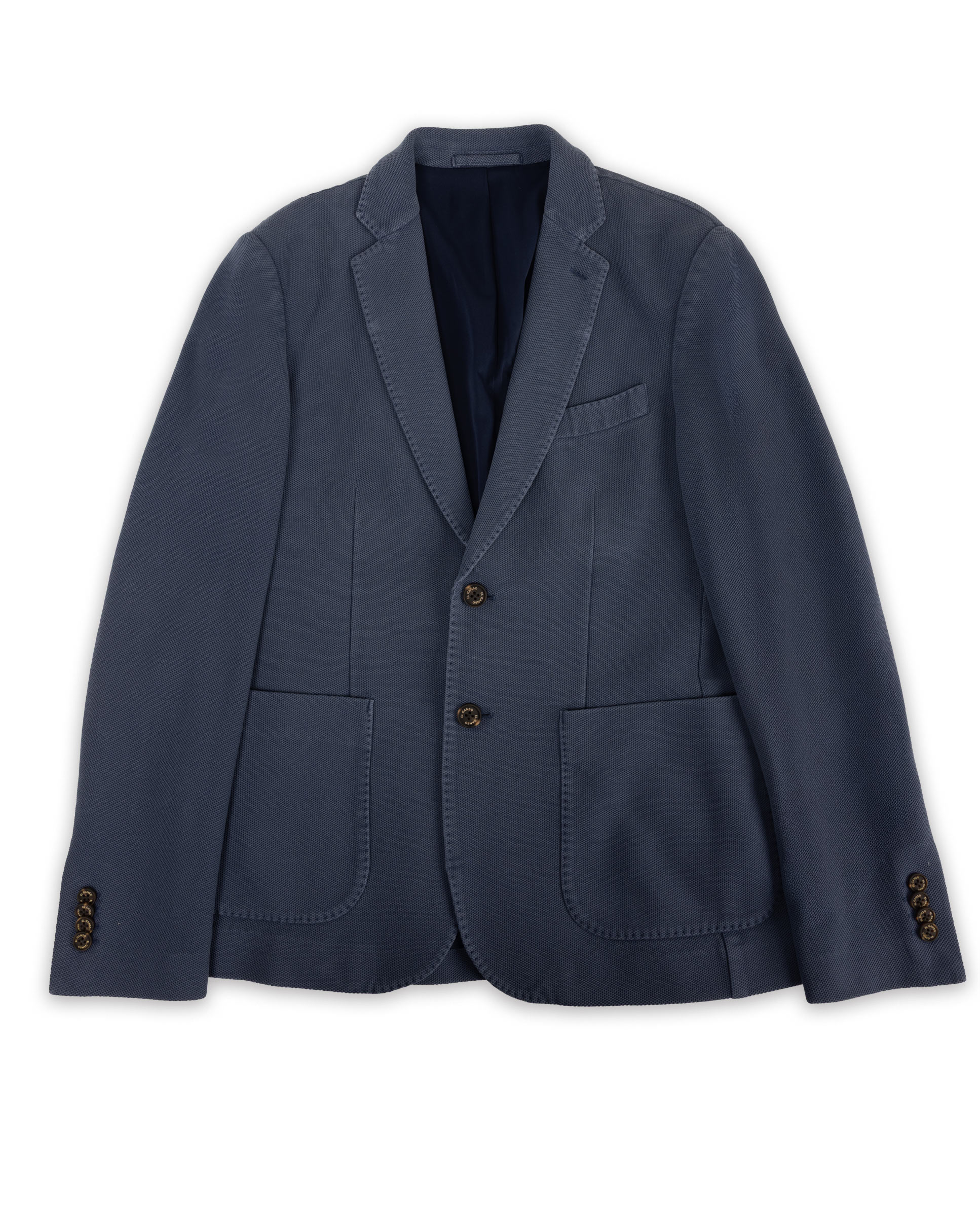 Americana Punto Piqué Garment Dyed Azul