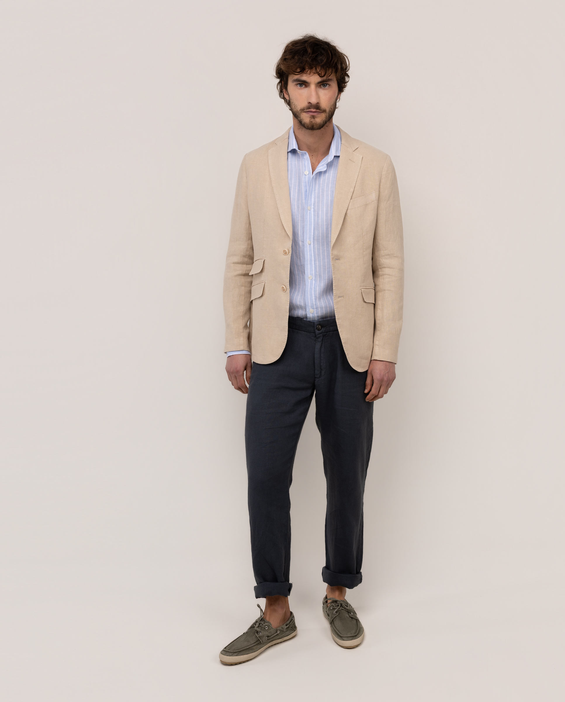 Americana Lino Garment Dyed Beige