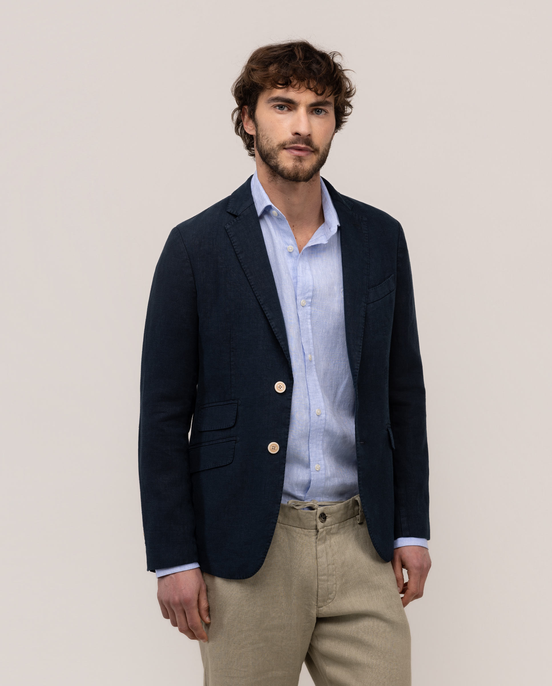 Americana Lino Garment Dyed Marino