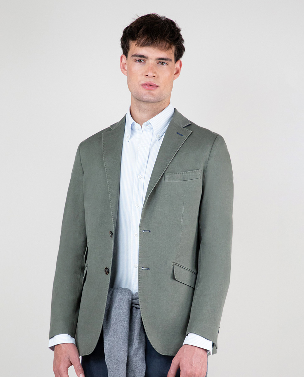 Veste Panama Délavée Verte